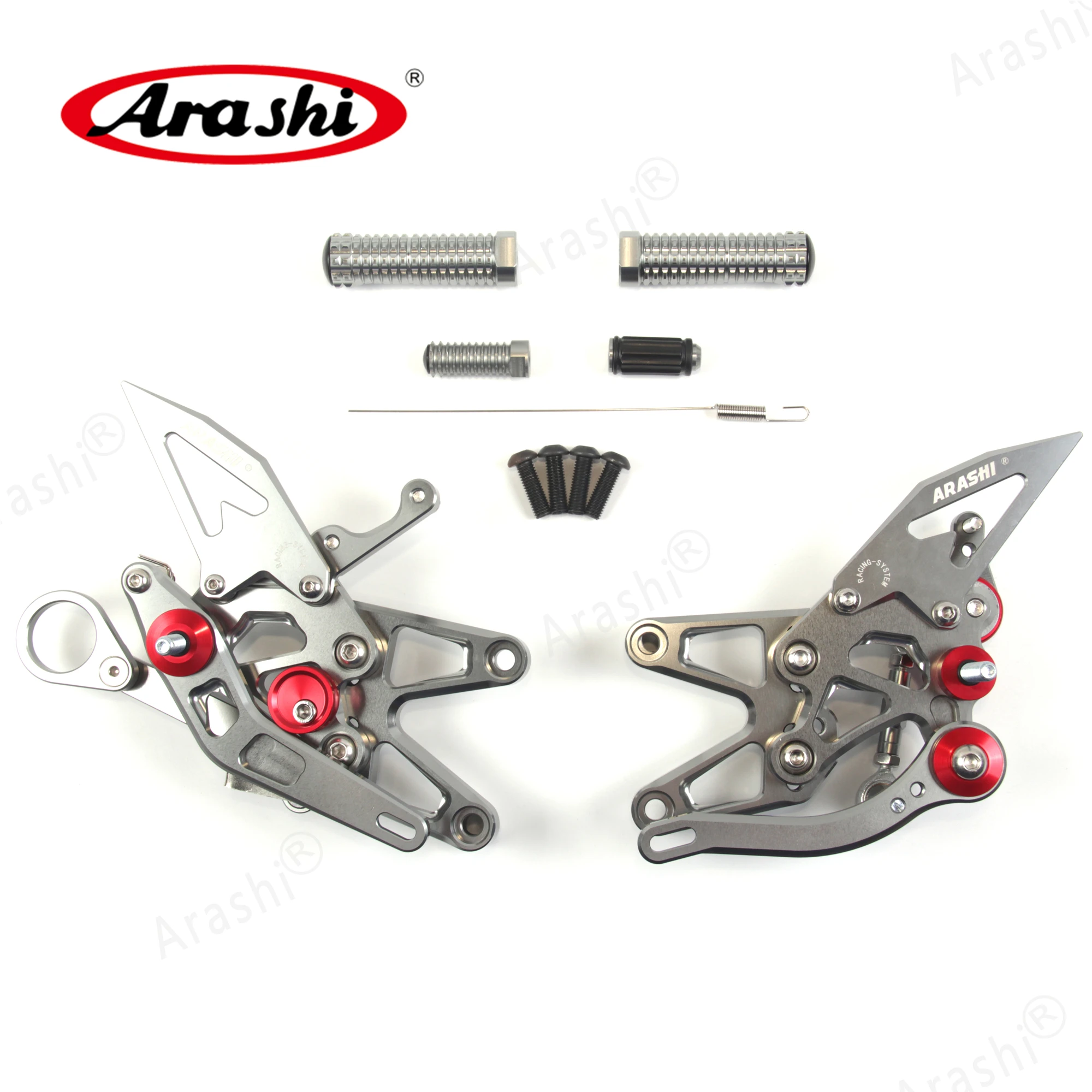 Arashi Pijakan Kaki Yang Dapat Disesuaikan untuk BMW S1000RR S1000 RR / HP4 2009 - 2014 Rider Foot Pasak Reass S 1000 RR 2010 2011 2012 2013 CNC