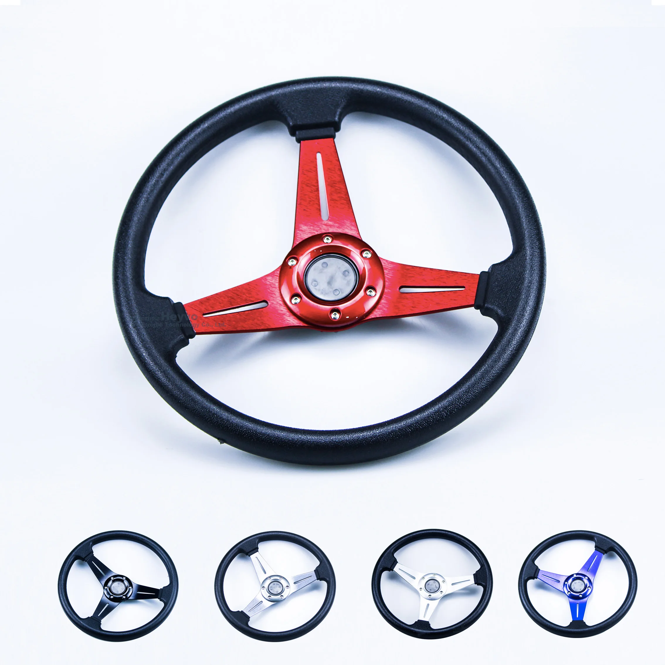 Sport Steering Wheel 14inch 340mm leather Car Racing Steering Wheel Dish Drifting Leather Aluminum Usually Racing Wheel