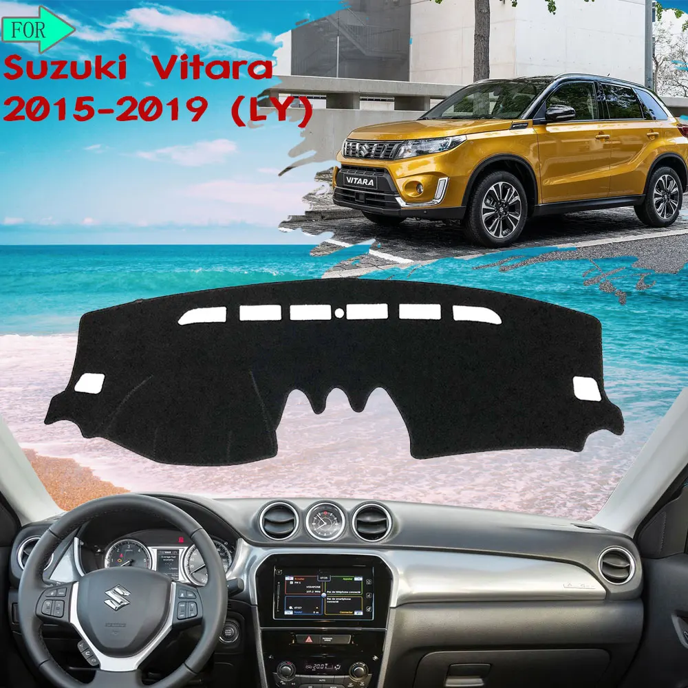 

Коврик для приборной панели автомобиля, защитный ковер для Suzuki Vitara LY 2015 2016 2017 2018 2019, Escudo Sport, автоаксессуары, товары