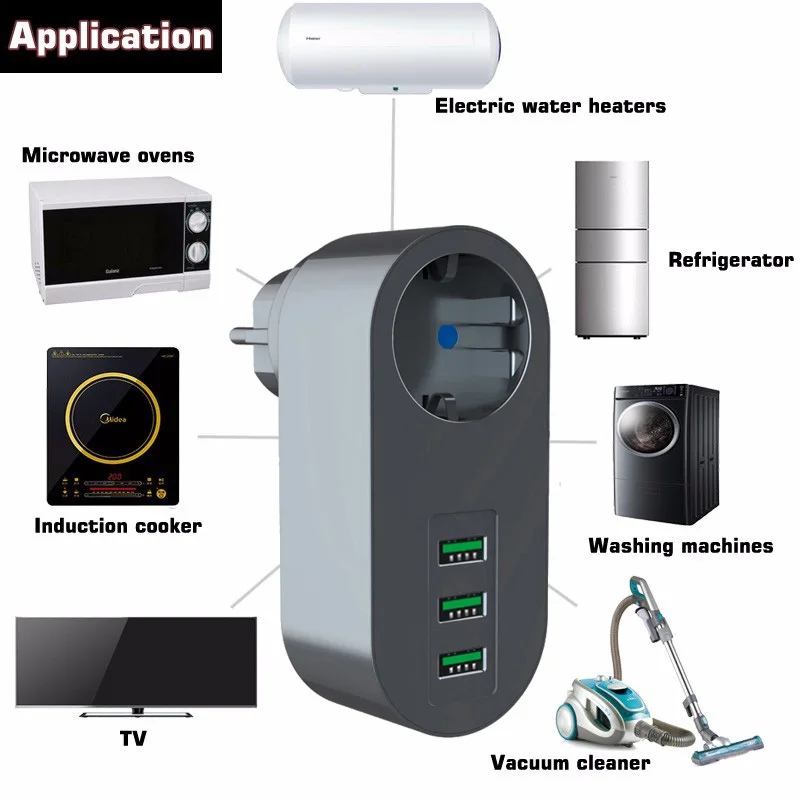 EU รั่วปลั๊กป้องกันแรงดันไฟฟ้าอัตโนมัติ Protector Switcher AVS 10A 100-250V ป้องกันไฟกระชากสำหรับเครื่องใช้ในบ้าน