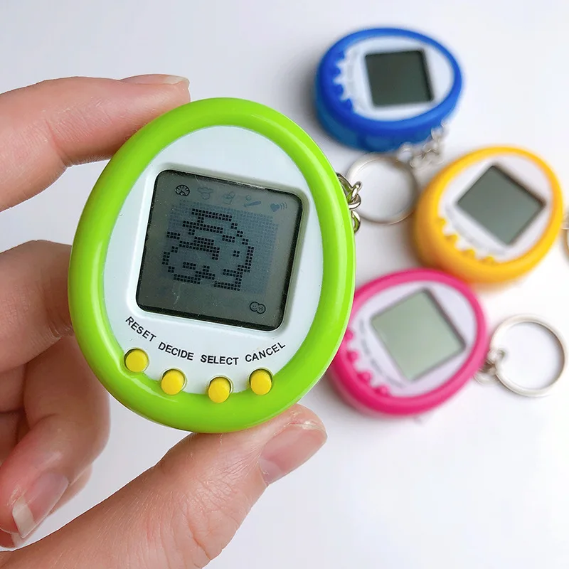 Brinquedos eletrônicos do animal de estimação tamagotchis animal de estimação levantando jogo chaveiro 90s nostálgico 49 animais de estimação em um virtual cyber brinquedo do animal de estimação para o presente das crianças