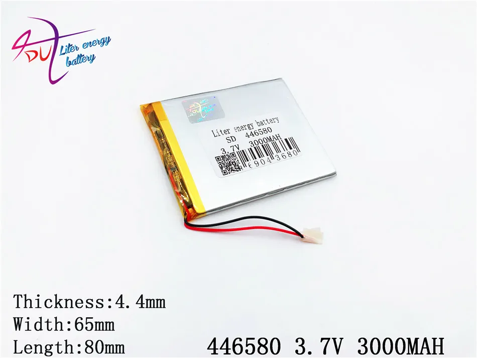 リットルエネルギーバッテリー 446580 3.7V 3000 1000mah のリチウムポリマー電池保護ボードタブレット、 Pda 、デジタル製品