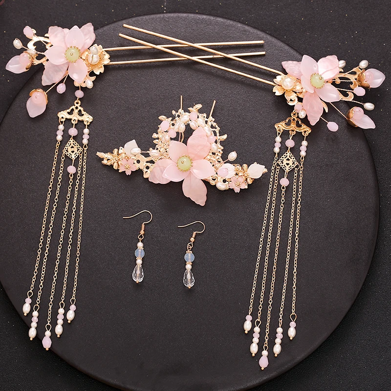 Ancient Style Han Chinese Clothing Headdress Tuinga Hairpin Girls' Accessories Hairpin Pair of Hair Stick Hair Accessories