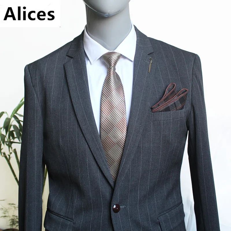 Men's Ties Formal Dress Business Width 7cm Lattice Plaid Check Jacquard Suit Tie Spot Factory Seller Custom Wholesale