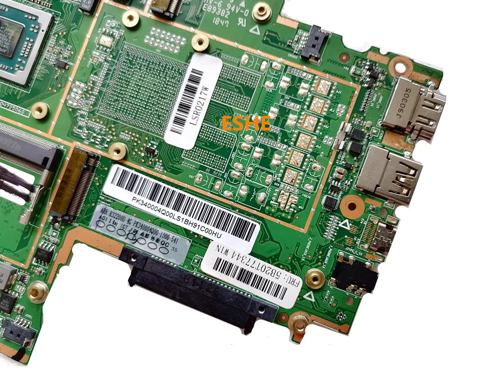 لينوفو 330S-14ARR 330S-15ARR اللوحة الأم للكمبيوتر المحمول 5B20T77344 مع AMD R3-2200U R5-2500U R7-2700U وحدة المعالجة المركزية RAM 4G DDR4