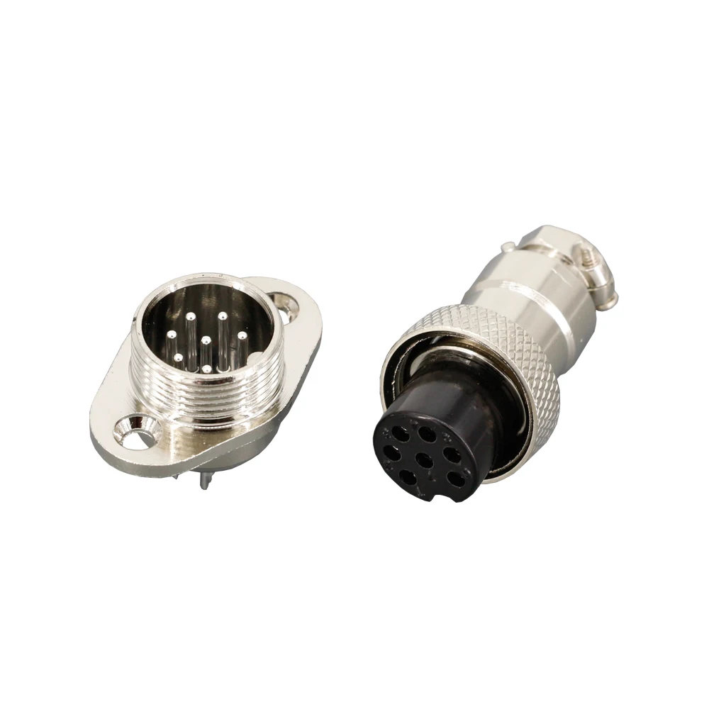 1 PCS Aviation Socket Plug GX16-2/3/4/5/6/7/8/9/10P 16MM Rhombus Flange Seat DF16 Series Aviation Column Connector