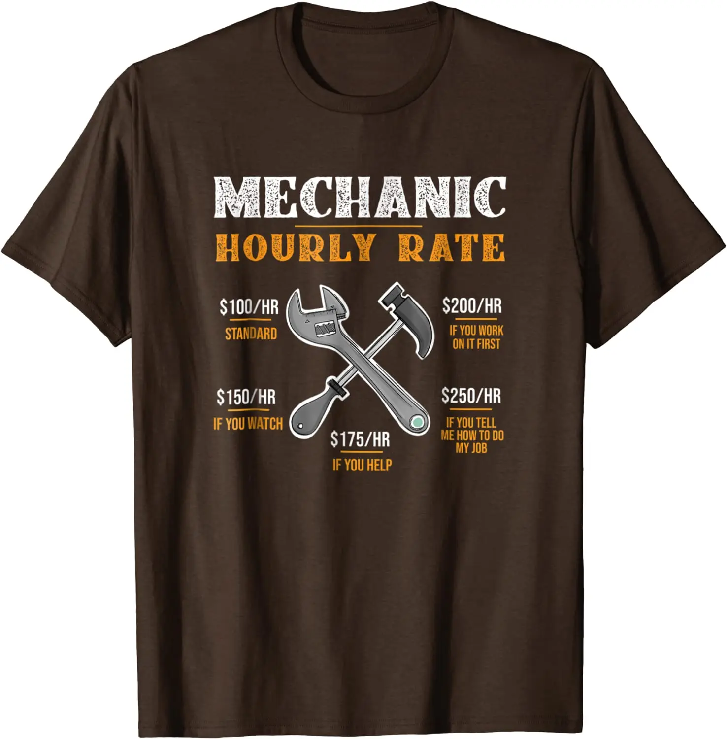 Funny Boat Mechanic Hourly Rate Shirt For Men Labor Rates Fashionable T Shirt Tops Shirts for Men Graphic Leisure T Shirts