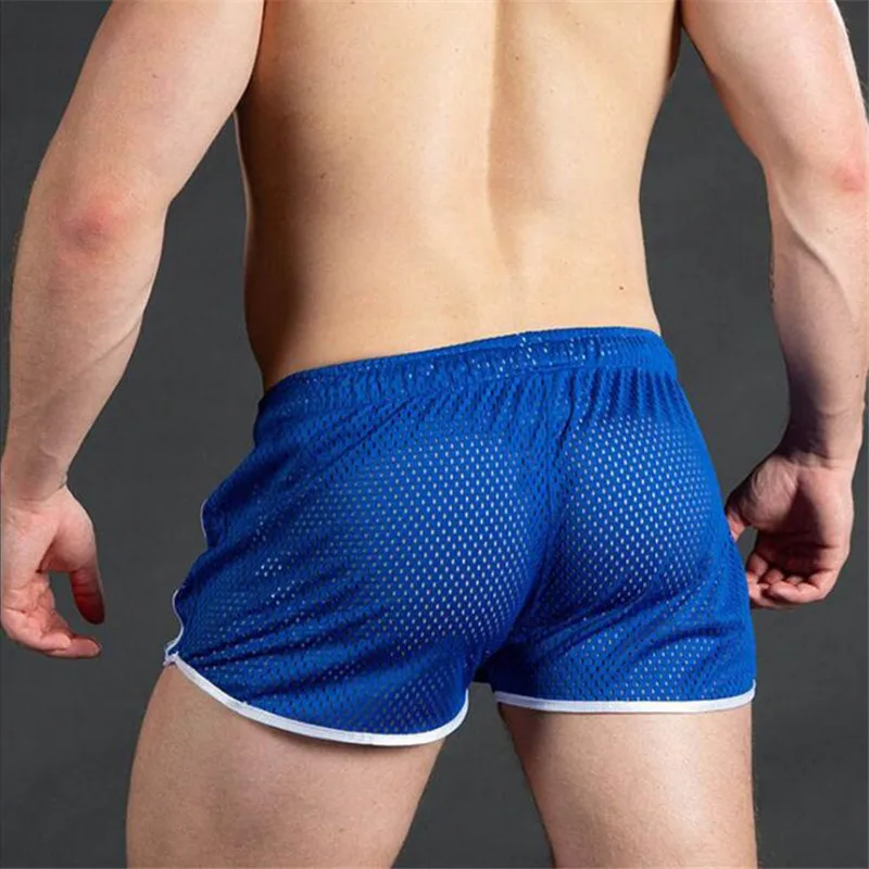 Mens Gym Fitness Shorts Bodybuilding Running sports Jogging Workout Male 2023 Summer Cool Breathable Mesh men Shorts Sweatpants