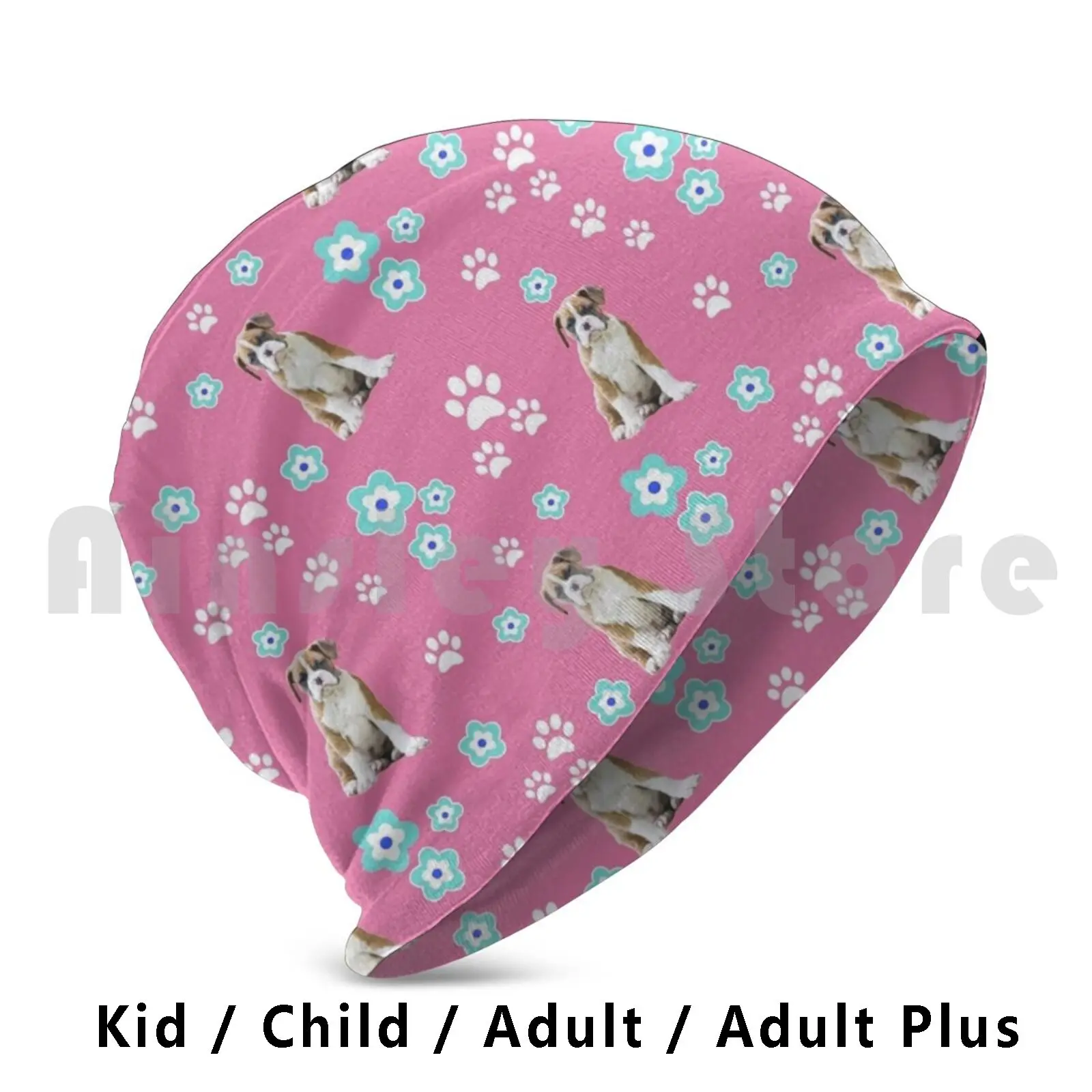 

Fawn Boxer Puppy , On Pink With Flowers Beanies Knit Hat 1708 Beanies Print Boxer Dog People Boxer Dog Owners Boxer