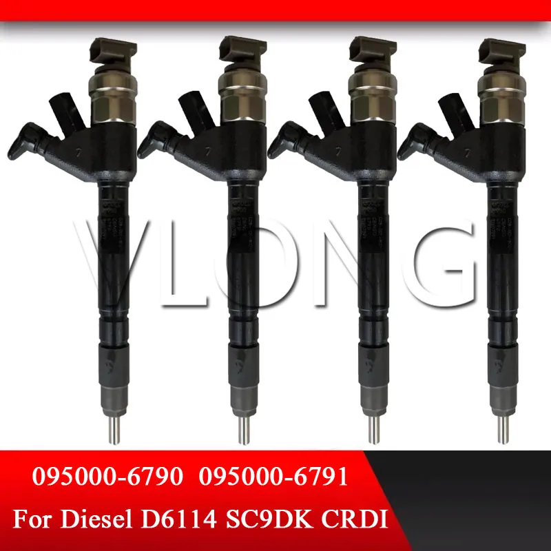 095000-6790 D28-001-801+C 095000-6792 Common Rail Injector 095000-6791 095000-6793 095000-5950 For 6D114 SDEC Truck SC9DK