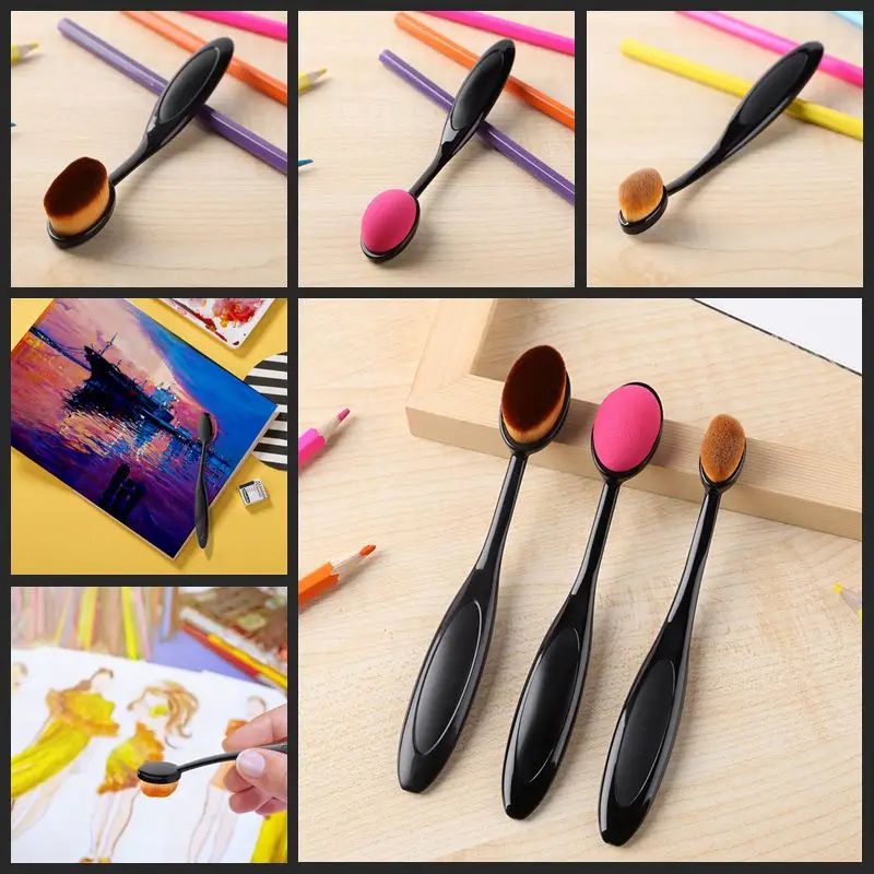 Blending Brushes Ergonomic Handles Used for Coloring Making Card Brushing Painting Template Application of Water-Based Craft Ink