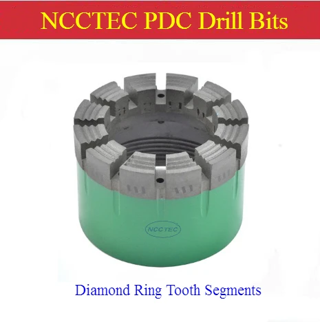 Segmentos de Dentes de Anel 75150 mm 36 Polegadas Diamante Pdc Geologia Brocas para Granito Pedra de Arenito Operações