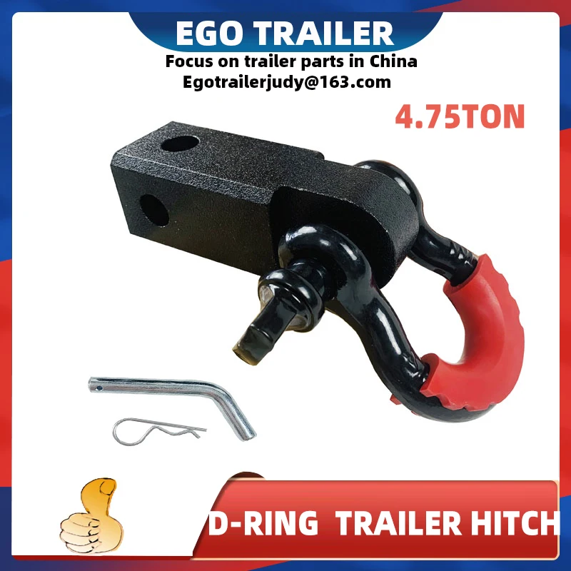 

NEW 4.75 Ton Receiver D-Ring Hitch Trailer Hitch Bow Shackle Tow Towing Bar