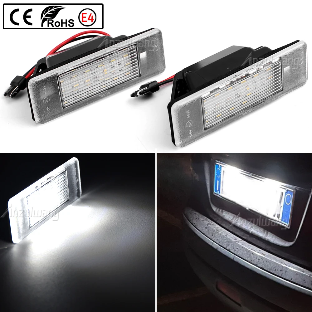 

For Nissan Qashqai X-Trail T31 Rogue Juke NV200 Pathfinder R51 Versa Nismo Q50 LED Trunk Number Rear License Plate Light Lamp