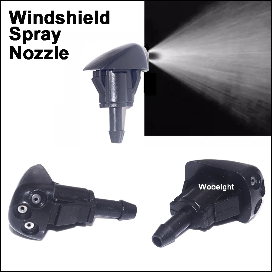 2X Front Car Windshield Wiper Washer Spray Nozzle For Hyundai Accent Elantra Sonata Tiburon Kia Optima Amanti Rio Spectra 2004