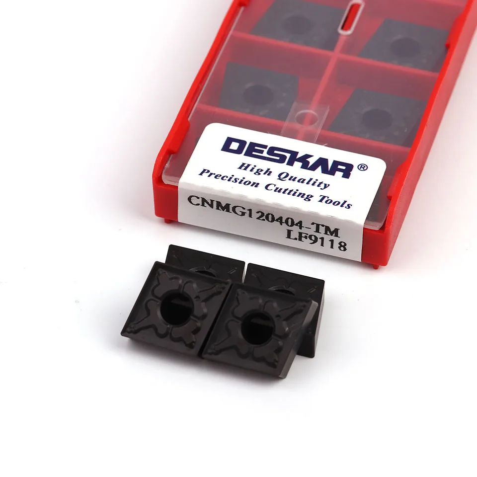 Carboneto de Inserção Deskar Original Cnc Ferramenta Torno Aço Ferramenta de Torneamento Cnmg120404 Cnmg120408 Cnmg120412 tm cq Lf9118