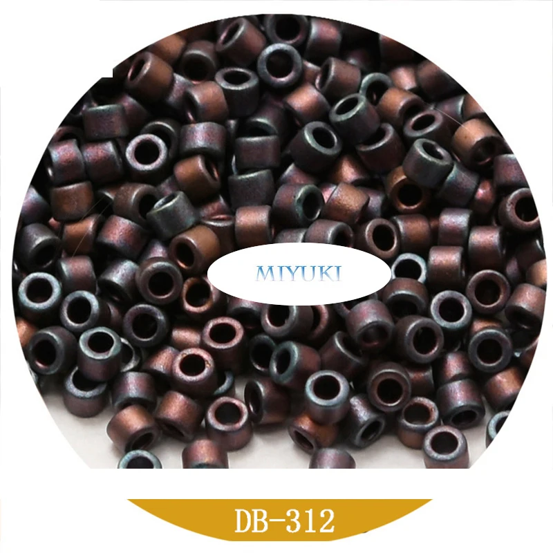 Miyuki Japanese Imported 1.6mm Delica Beads 22-Color Metal Matte Frosted Series 5G Ornament