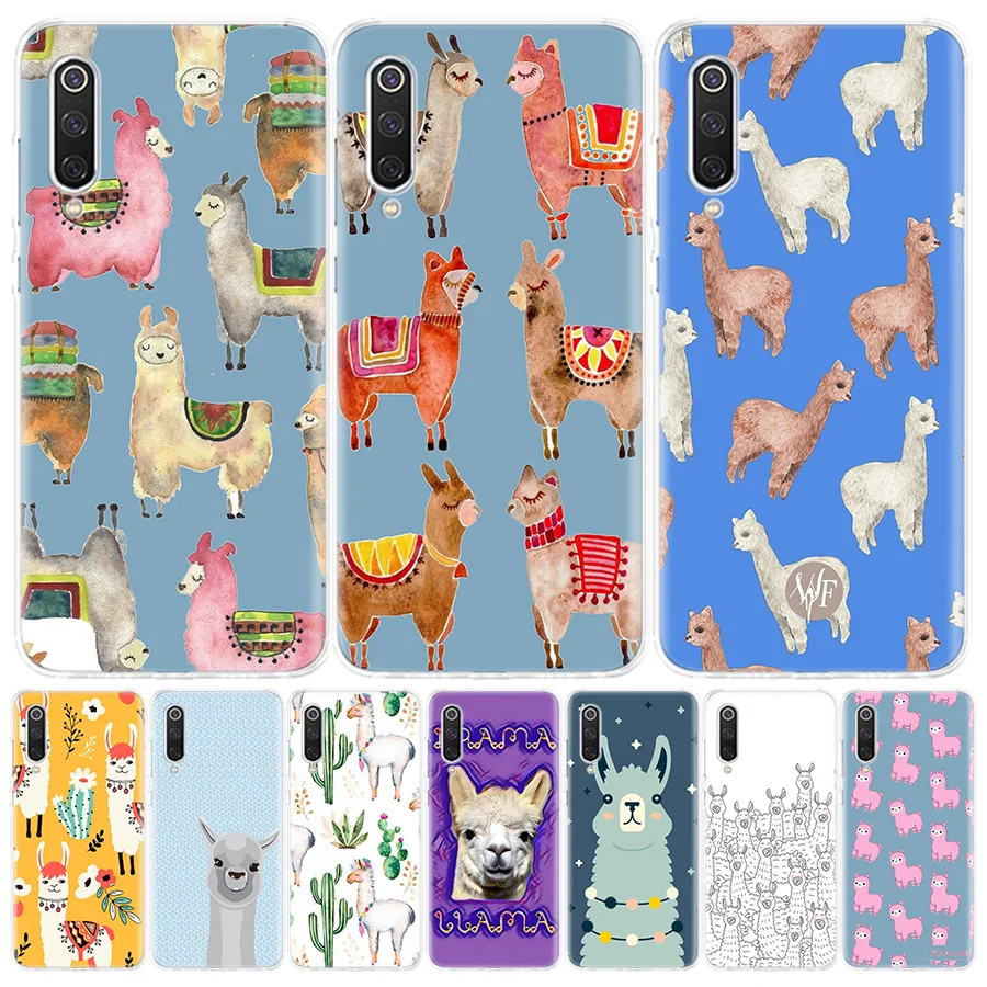 Llama Alpaca Soft Phone Case for Xiaomi Redmi Note 10S 11S 11T 11E 10 11 12 Pro Plus 9S 9T 5G 9 8T 8 7 5 Cover Coque Shel