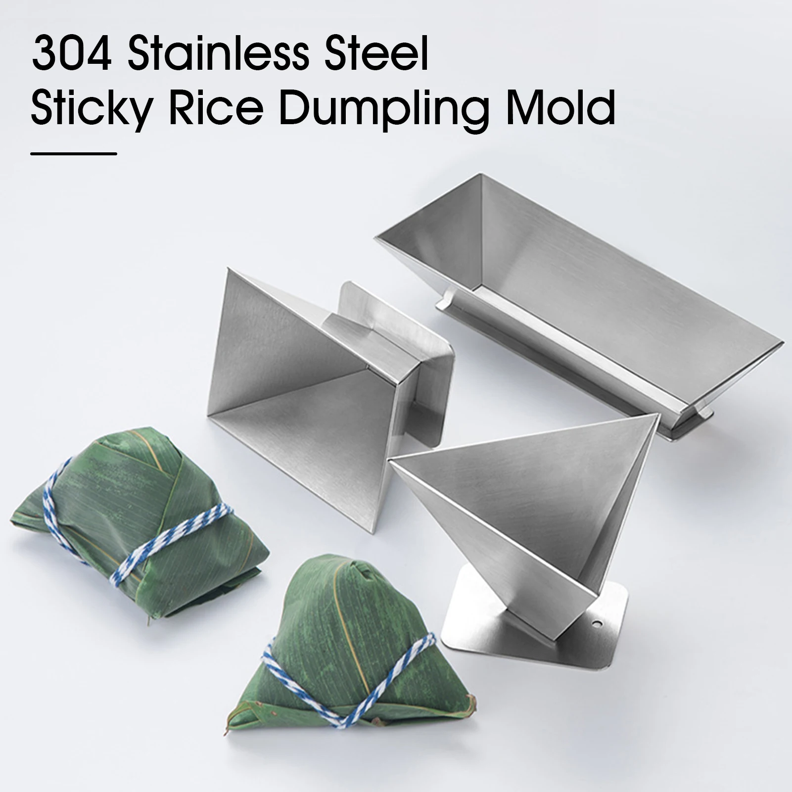 1PCS Stainless Steel Triangular Rice Ball Sushi Dumpling Mould DIY Tools Rice-pudding Baking Molds For Kitchen Baking Tools