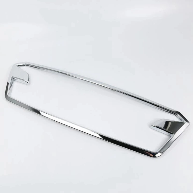 For Subaru XV 2018 1PC ABS Chrome carbonfiber Car Front Grill Grille Decorative Cover Trim Car Styling Auto Accessories