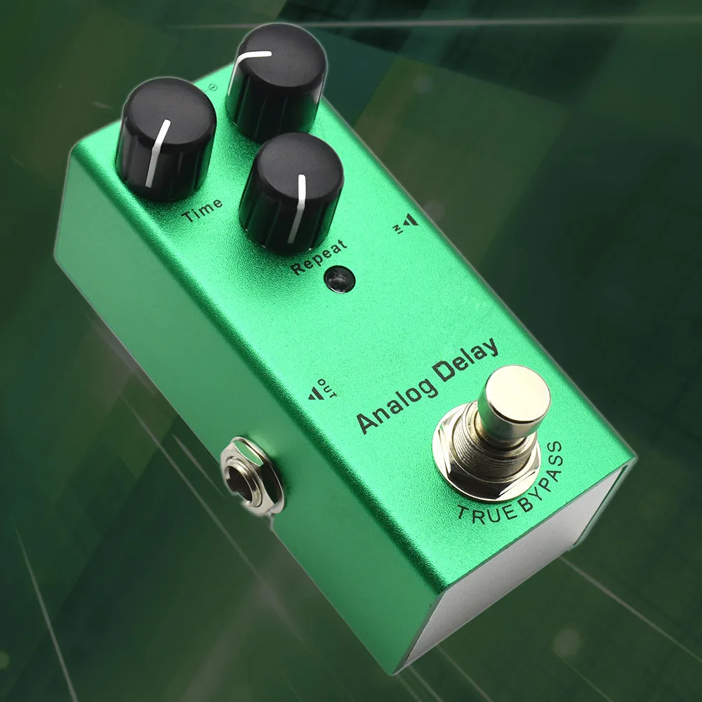 

Мини-гитарная педаль эффектов с задержкой, аналоговая одиночная педаль постоянного тока 9 В True Bypass для электрогитары