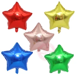 18inch Foil Pentagram Balloon Round Rose Gold Balloons Wedding Birthday Christmas Party Decor Supplies Kids Globos Toy Gifts