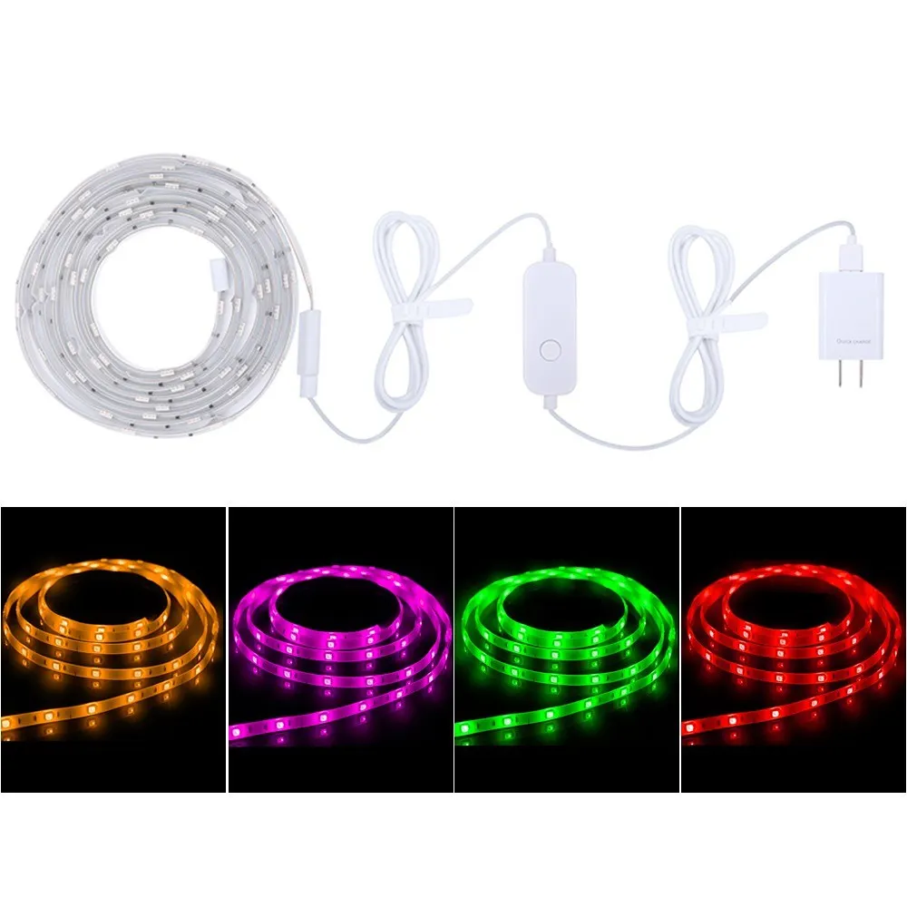 DC5V 5Meters 60 LEDs WIFI Intelligent RGB Strip Light L2518 Resistance Extra Flexible Bendable Light Strip for Holid Drop shipp