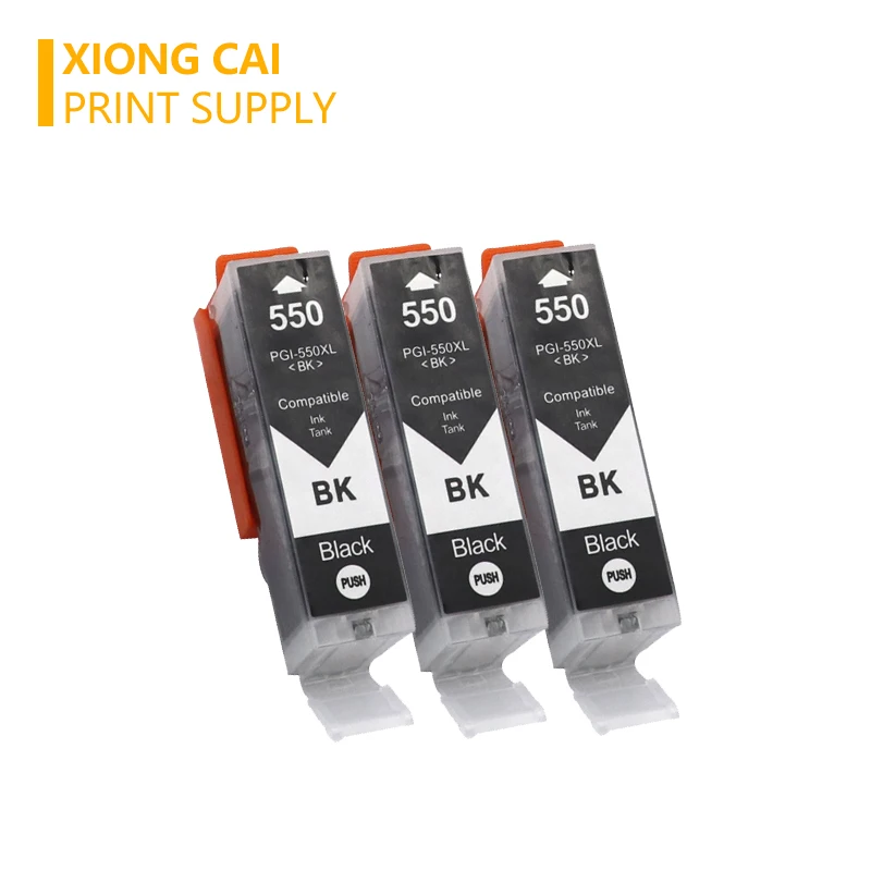 Black PGI-550 Ink Cartridges for Canon PGI 550 PGI550 PIXMA IP7250 MG5450 MX925 MG5550 MG6450 MG5650 MG6650 IX6850 MX725 Printer