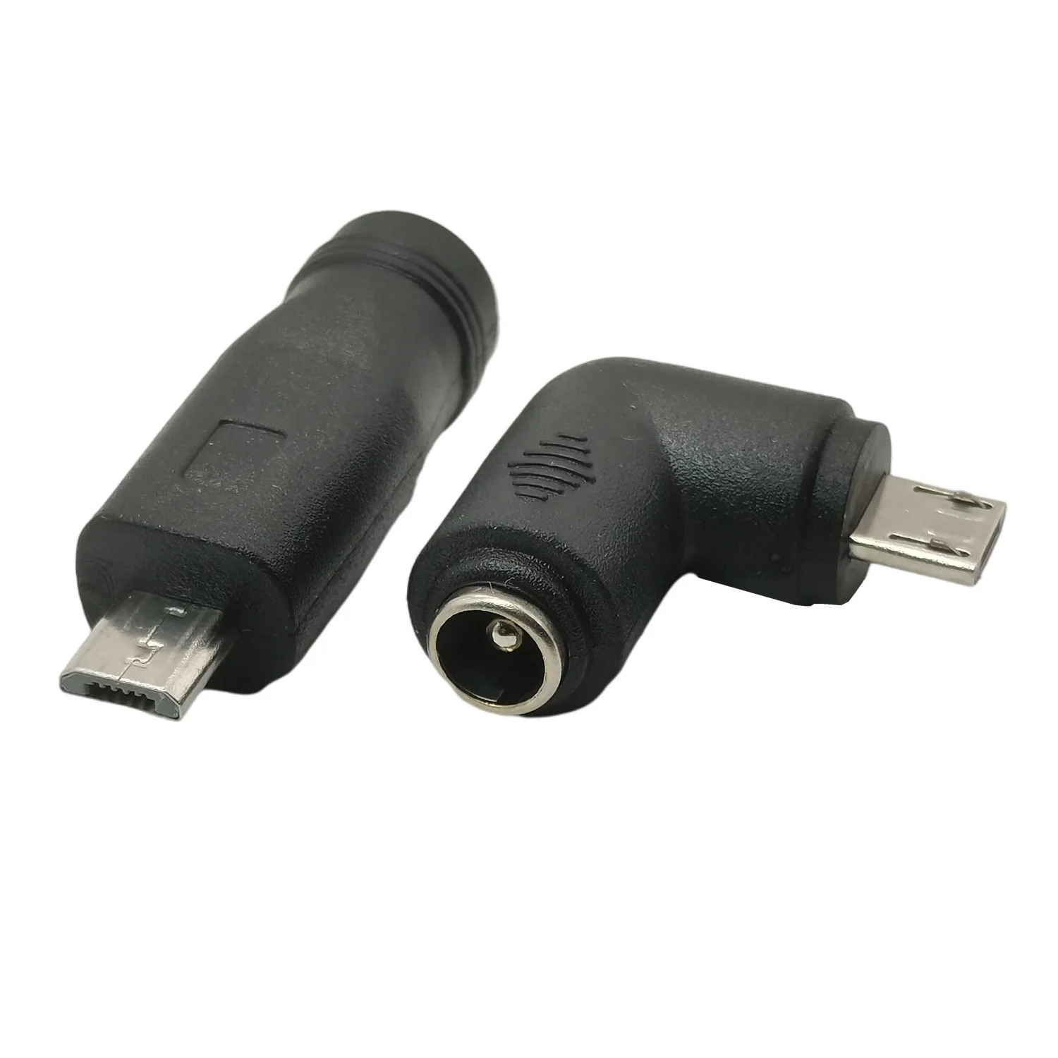 JACK DC 5.5*2.1MM FEMALE TO MICRO USB MALE RIGHT ANGLE 90 DEGREE ADAPTER CHARGE CONNECTOR FOR ANDROID PHONE