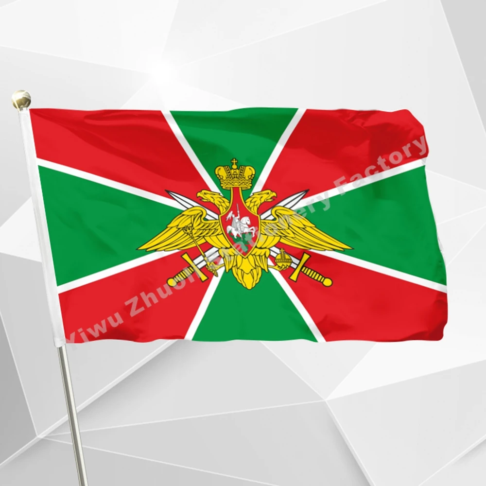 روسيا القوات شبه العسكرية العلم 3X5FT القوات الحدودية الجمركية الحرس FSB 90x150 سنتيمتر رئيس صورة للقائد السوفياتي
