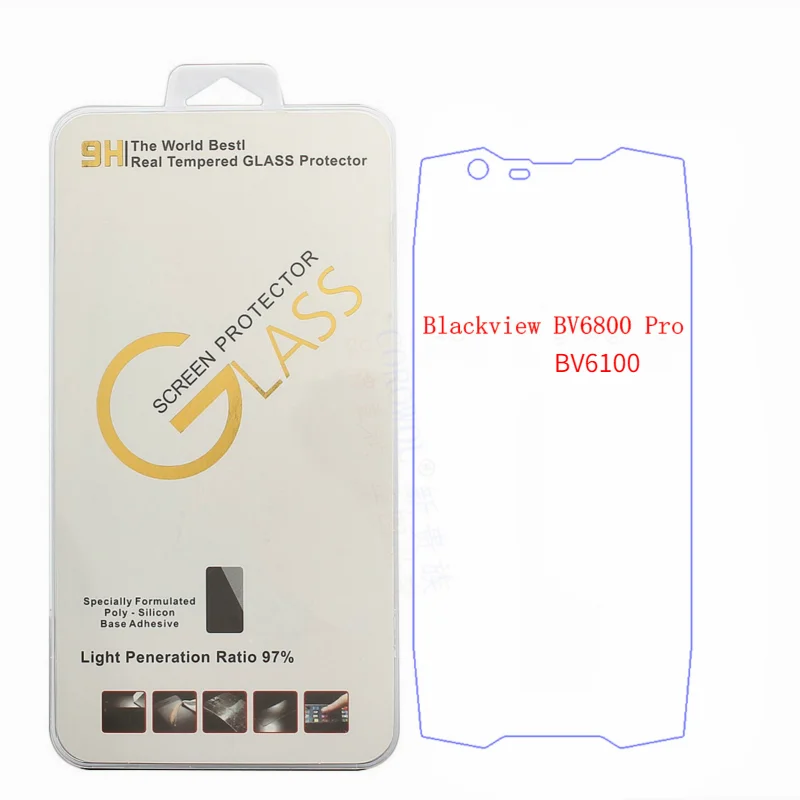 For Blackview BV6800 Pro BV6100 Tempered Glass Cover For Blackview BV 6800 Pro BV6800Pro 2.5D 9H Clear Screen Protector Film