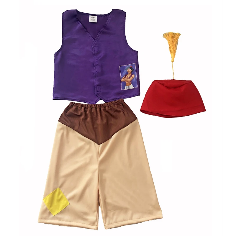 Con Trẻ Em Ả Rập Đèn Aladdin Trang Phục Cosplay Cho Bé Trai Halloween Purim Carnival Đảng Hóa Trang Fantasia Đầm