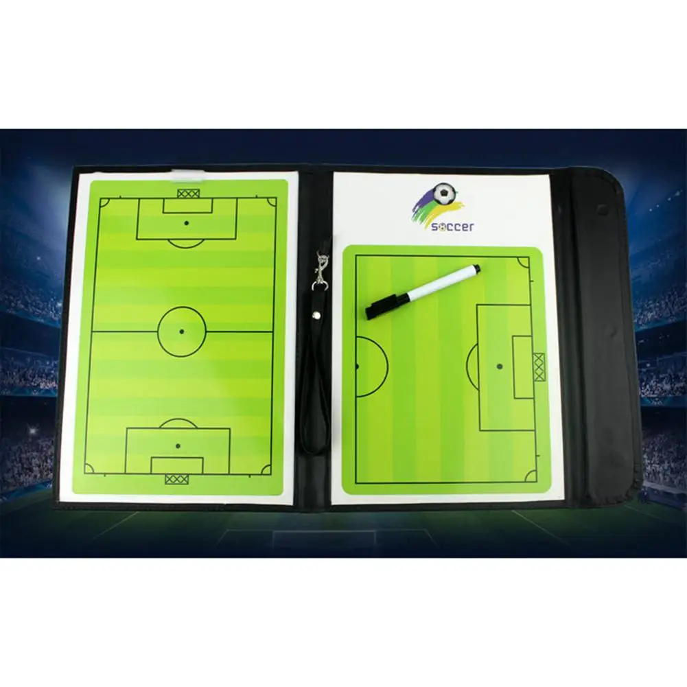 Tablero de Entrenamiento de fútbol magnético, tablero táctico de fútbol plegable, pizarra blanca, marcador de tácticas de baloncesto