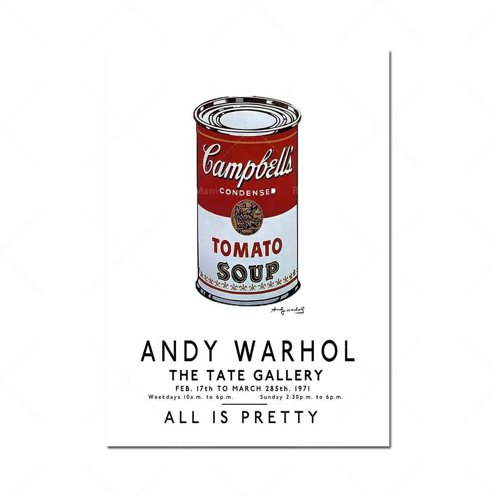 Andy Warhol Art Poster, Campbell Soup Can Andy Warhol, Pop Art, Wall Art, Warhol Poster