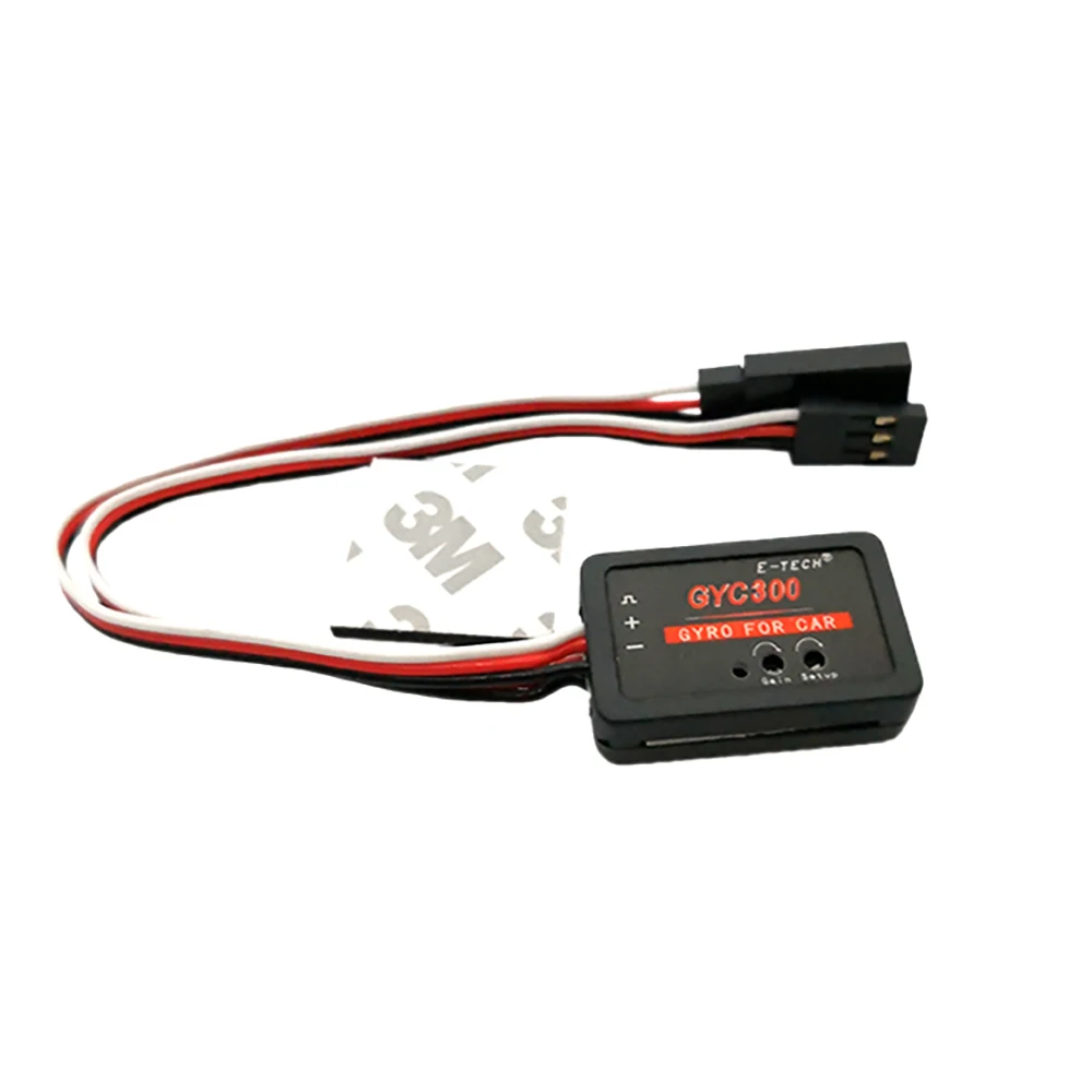 GYC300 Mini giroscopio piezoeléctrico para coche teledirigido, sistema de tracción trasera, para barcos y coches teledirigidos