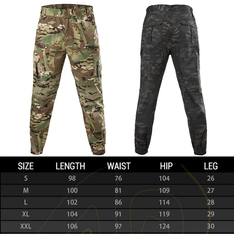 Mege CELANA Jogger Kamuflase Militer Taktis Celana Panjang Tempur Permainan CS Paintball Airsoft Luar Ruangan Baju Jalan Multicam