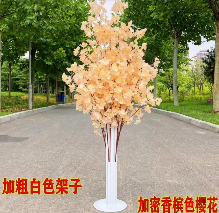 

Wedding cherry blossom road guide flower stand props iron cherry blossom arch wedding stage decoration cherry road guide