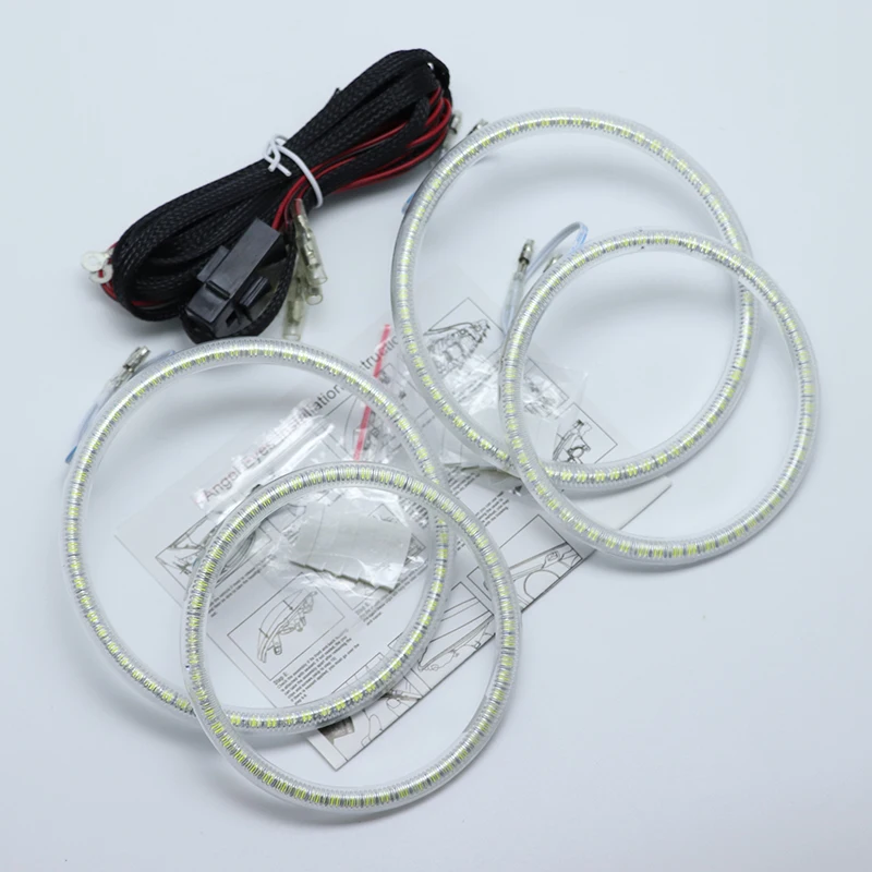 for Ssangyong Rexton 2006-2011 Ultra bright SMD white LED angel eyes 2600LM 12V  ring kit daytime running light