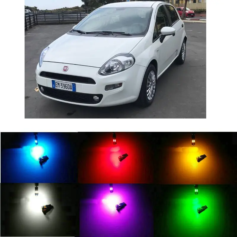 

20pc/lot canbus t5 Dashboard LED Light Bulbs For Fiat GRANDE PUNTO IDEA LINEA SCUDO Sedici Seicento Stilo DOBLO DUCATO Ulysse