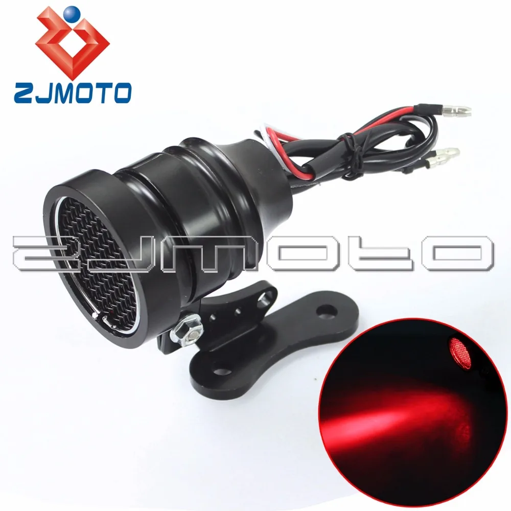 Cafe Racer Retro Aluminum Rear Light Brake Tail Light Lamp For Harley Honda Bobber Chopper LED Rear Fender Tail Light