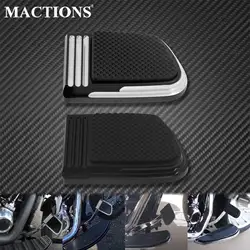 Motorcycle CNC Small Brake Pedal Pad Cover Black Chrome For Harley Softail FLSB Breakout FXBR FXBRS 114 115 116 2018-2025