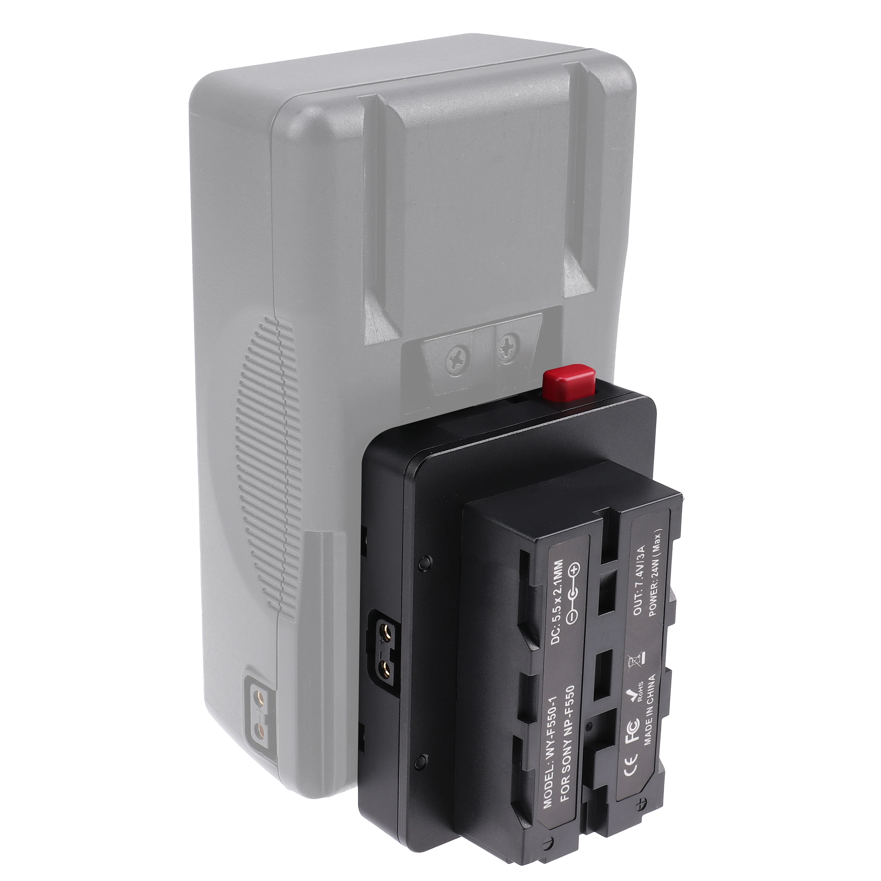 FOTGA V-Lock D-tap Battery Plate Adapter V Mount Plate for Sony NP-F Battery Monitors Cameras