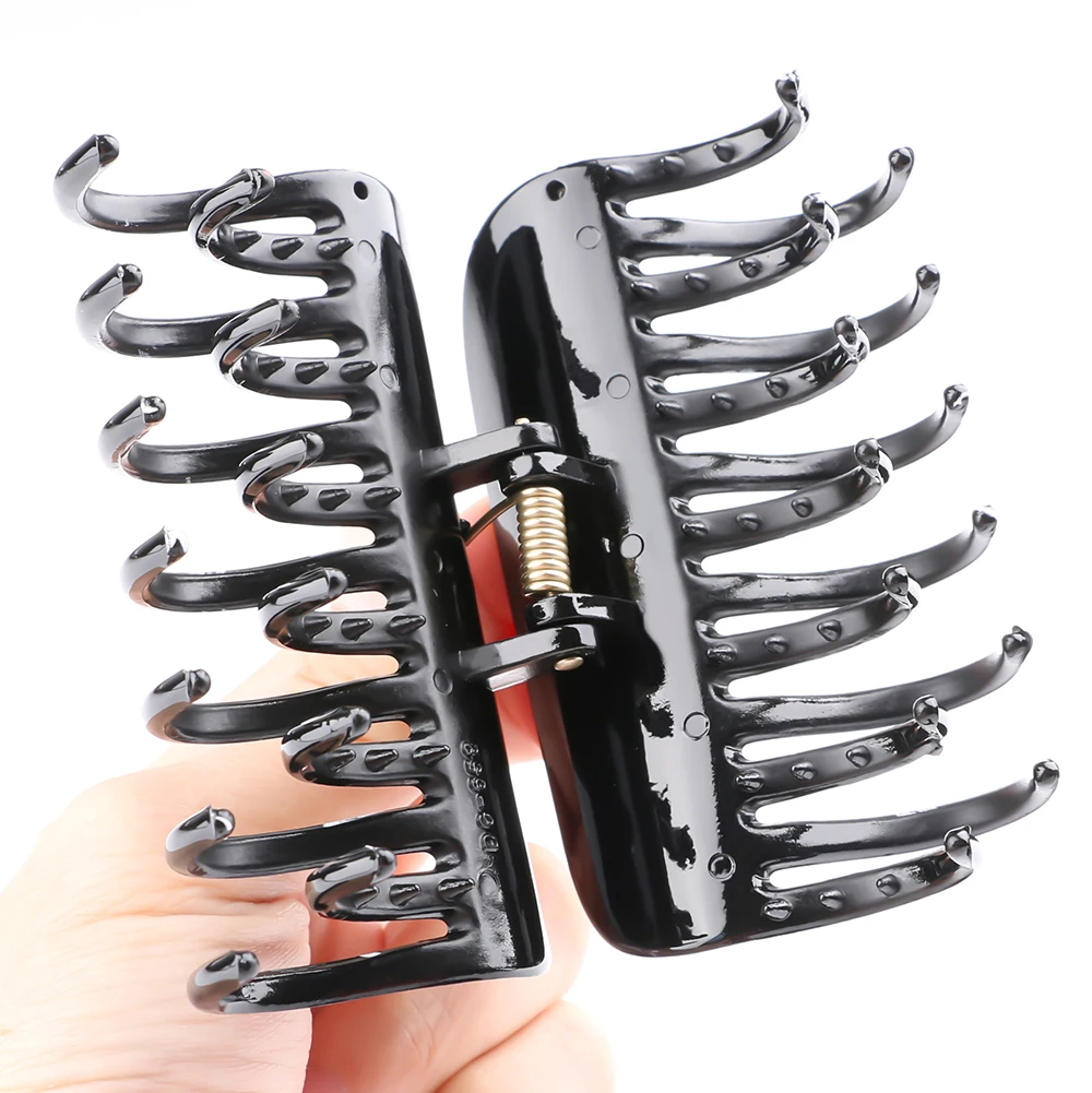 Jepit Rambut Besar Jepit Rambut Kuncir Kuda Plastik Klem Rambut Jepit Rambut Wanita Jepit Rambut Kepiting Cetak Elegan Aksesori Rambut Rias