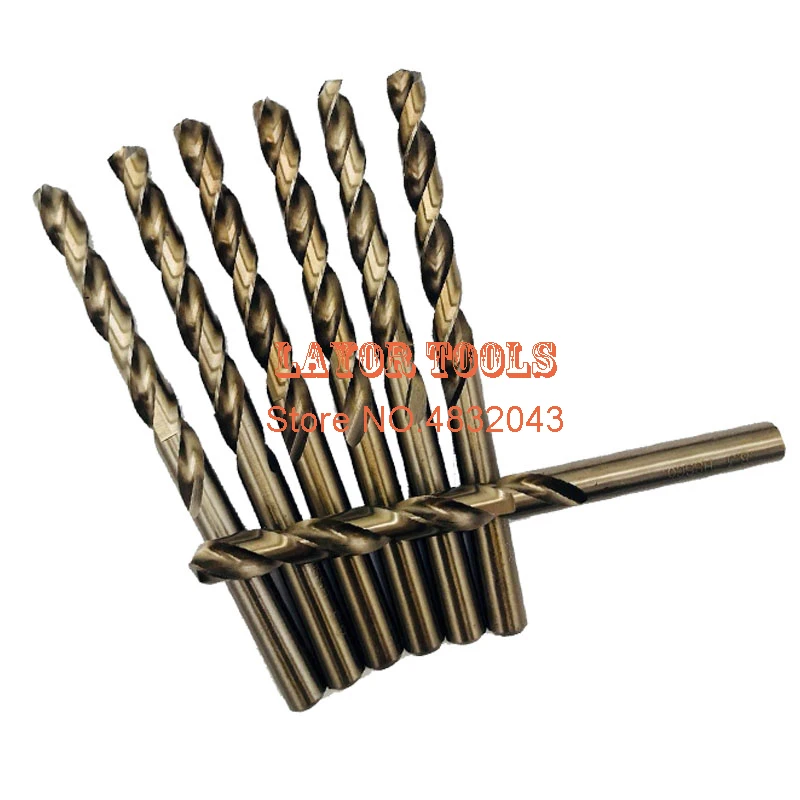 Brocas especiales de acero inoxidable, taladro de cobalto, flores de cáñamo, HSS, M35, 1,0mm-8,5mm, 1mm, 2mm, 3mm, 4mm, 5mm, 6mm, 7mm, 10 unidades 8mm)