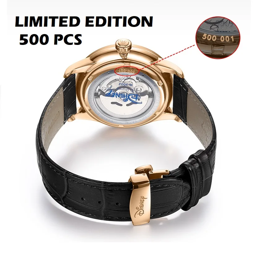 Disney Micky Mouse Limited Editon Men Automatic Wrist Watch Japan Mechanical Movement 50M Waterproof Luminous Hands Hollow 2020