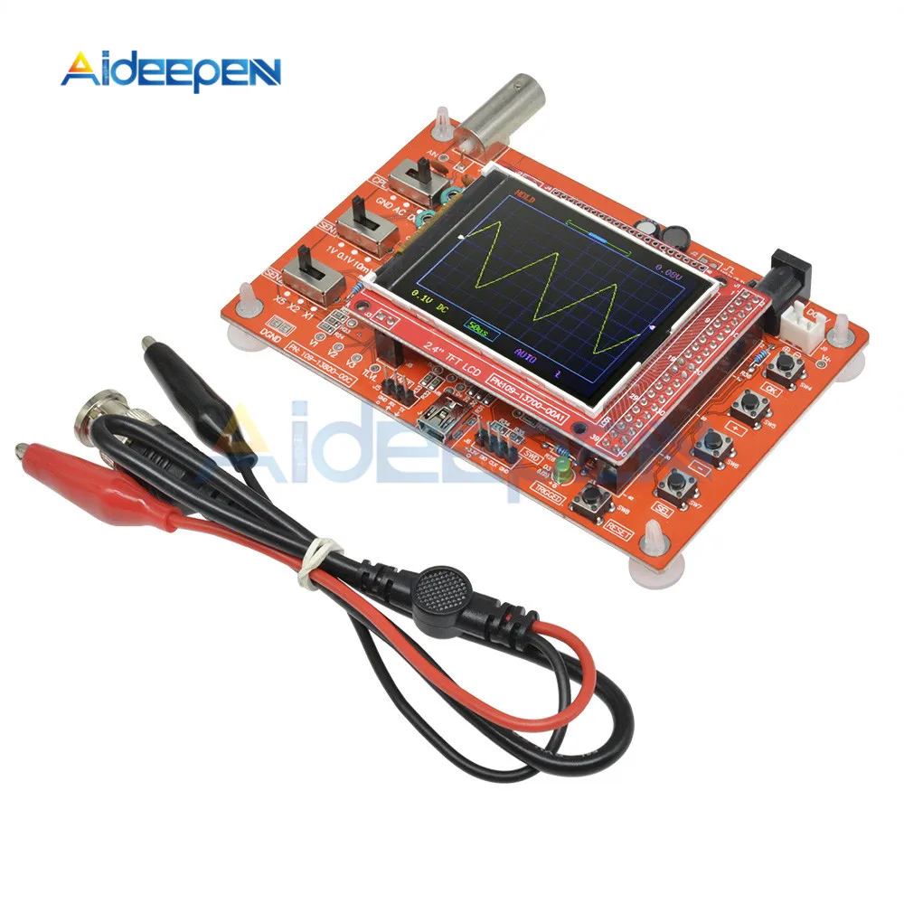 Digitale Oscilloscoop (Volledige Gemonteerd) + Acryl Case + DSO150 P6100 Probe Voor Arduino