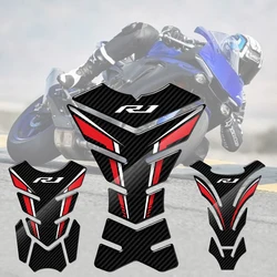 Protecteur de tampon de réservoir autocollant, aspect carbone 3D, pour moto de rue Yamaha YZF-R1 R1 R1M