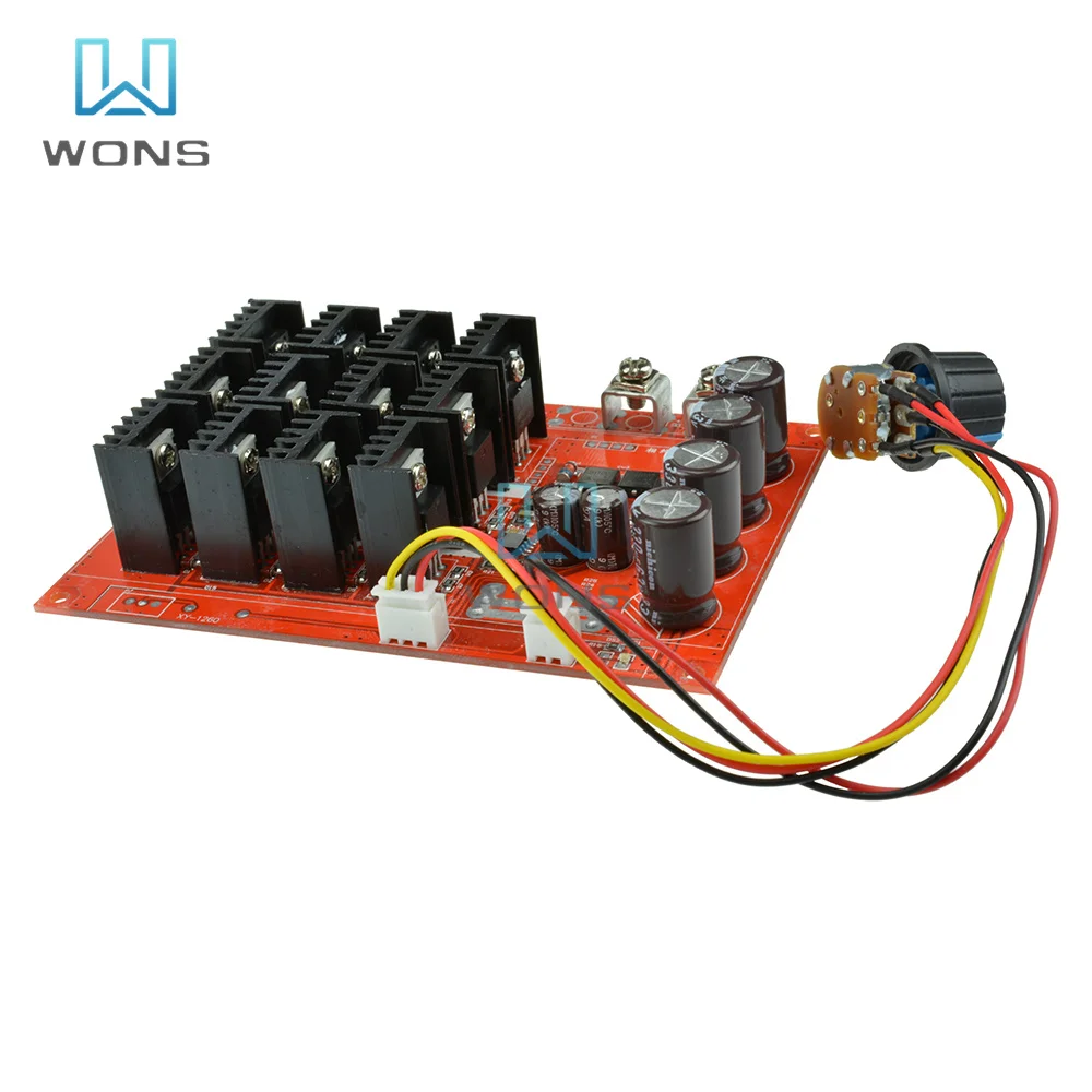 10-50V 60A DC Motor Speed Control Switch 3000W 60A 50V Speed Controller PWM Motor Speed Regulator for LED Light Emitting