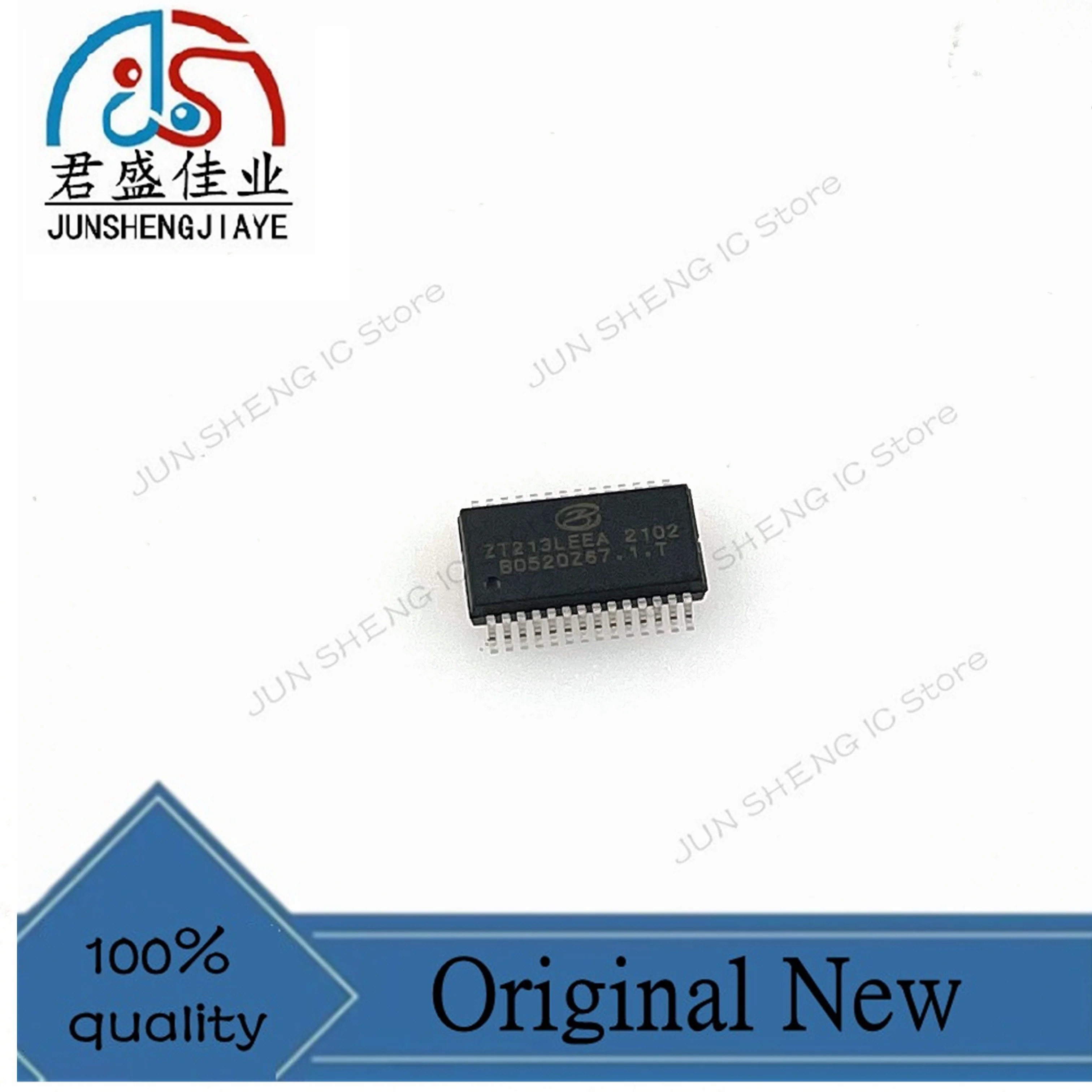 JUN SHENG IC Store/5 pcs/lot 100% new original Reservoir IC ZT213LEEA SSOP-28 patch serial chip brand RS-232 transceiver