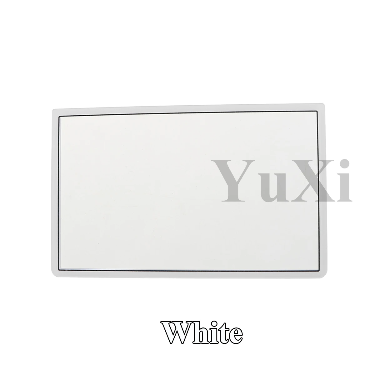 YuXi-Película protectora de pantalla LCD para nueva consola 3DS, marco de pantalla superior en blanco y negro, 1 piezas